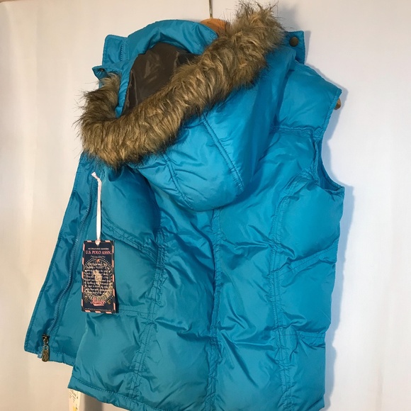 U.S. Polo Assn - Blue Puffer Vest - Size M NWT - Picture 2 of 6